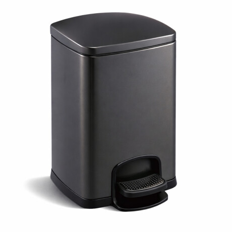 Kosz pedałowy PREMIUM prostokątny 20 L, soft close / czarny mat #1