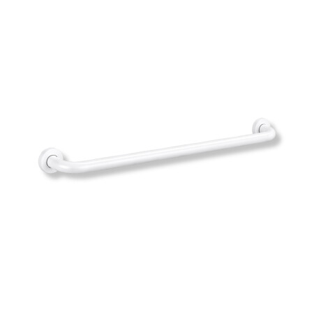 Poręcz wspomagająca dla osób z niepełnosprawnościami Ø32 prosta STANDARD- 80cm / stal nierdzewna biały mat #1