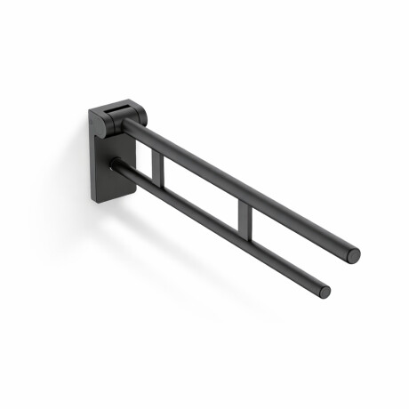 Poręcz wspomagająca dla osób z niepełnosprawnościami Ø32 uchylna PREMIUM - 80 cm/ stal nierdzewna czarny mat #1