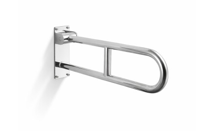 Poręcz wspomagająca dla osób z niepełnosprawnościami Ø32 łukowa uchylna STANDARD - 60 cm/ stal nierdzewna polerowana