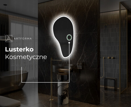 Lustro LED nieregularne z oświetleniem na ścianę S222 #5