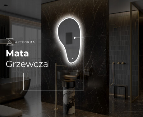 Lustro LED nieregularne z oświetleniem na ścianę S222 #7