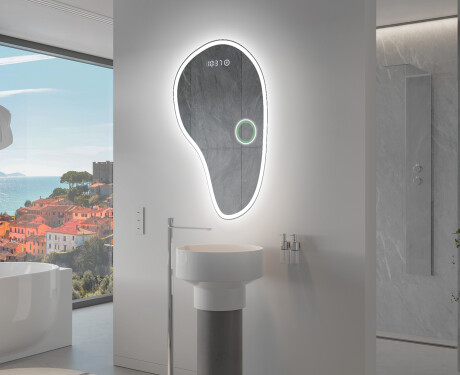 Lustro LED nieregularne z oświetleniem na ścianę S222 #8