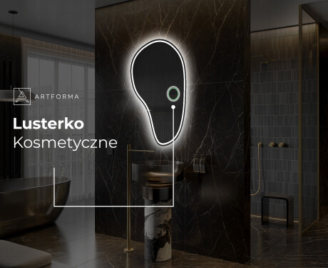 Lustro LED nieregularne z oświetleniem na ścianę S223 #5