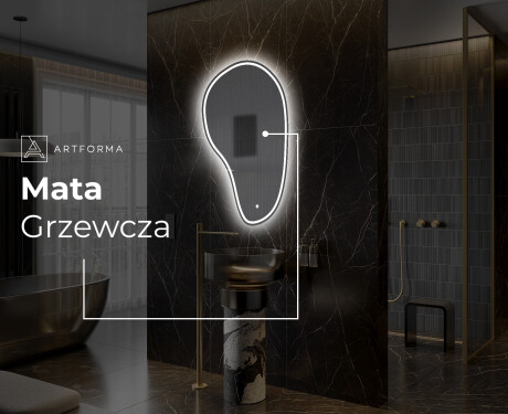 Lustro LED nieregularne z oświetleniem na ścianę S223 #8