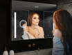 SZAFKA ŁAZIENKOWA Z LUSTREM LED - L02 EMILY 100 x 72cm #9
