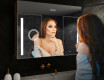 Wisząca szafka łazienkowa z lustrem LED L02 Emily 100 x 72cm #9