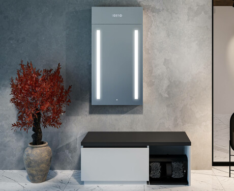 Szafka Do Przedpokoju Wisząca z Lustrem LED Amelia 60 x 110cm #8