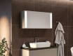 Wisząca szafka łazienkowa z lustrem podświetlana Sofia 100x50cm #1