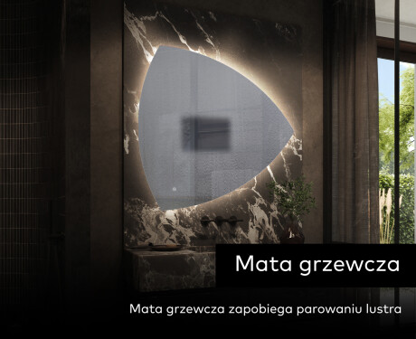 Lustro LED nieregularne z oświetleniem na ścianę T221 #9