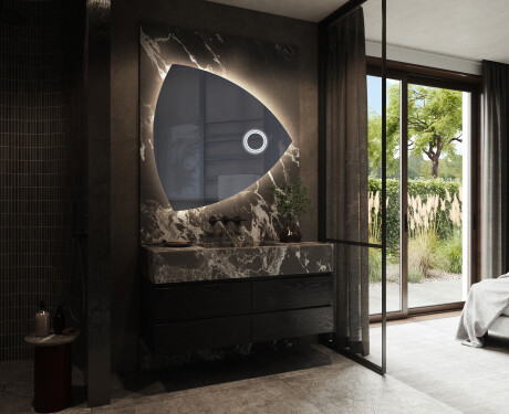 Lustro LED nieregularne z oświetleniem na ścianę T221 #10