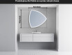 Lustro asymetryczne łazienkowe podświetlane LED T222 #5