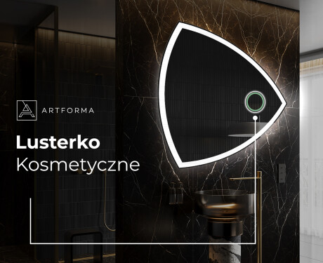 Lustro asymetryczne łazienkowe podświetlane LED T222 #4