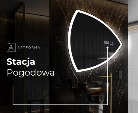 Lustro asymetryczne łazienkowe podświetlane LED T222 #6
