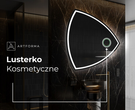Lustro asymetryczne łazienkowe podświetlane LED T223 #4