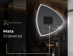 Lustro asymetryczne łazienkowe podświetlane LED T223 #8
