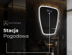 Lustro nieregularne podświetlane dekoracyjne LED Z222 #6
