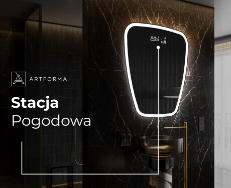Lustro nieregularne podświetlane dekoracyjne LED Z222 #6