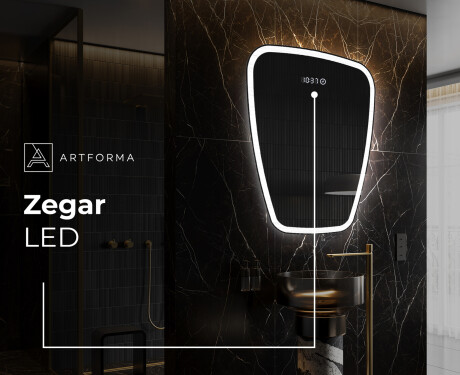 Lustro nieregularne podświetlane dekoracyjne LED Z222 #7