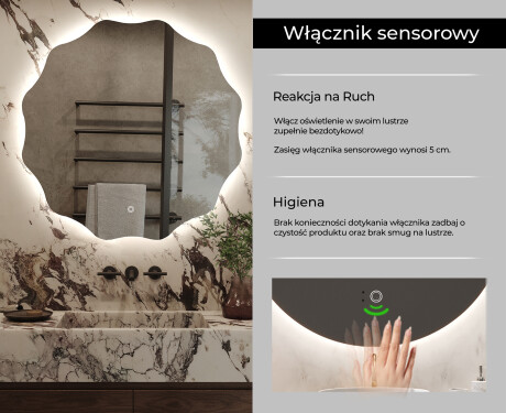 Okrągłe Lustro Łazienkowe Podświetlane LED192 #7