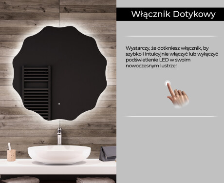 Okrągłe Lustro Łazienkowe Podświetlane LED192 #8