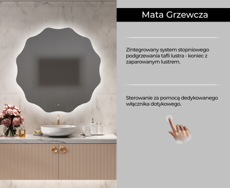 Okrągłe Lustro Łazienkowe Podświetlane LED192 #10