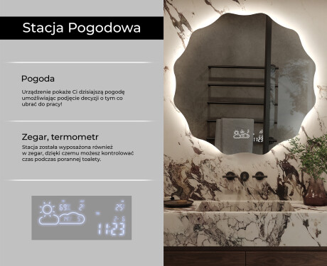 Okrągłe Lustro Łazienkowe Podświetlane LED193 #11