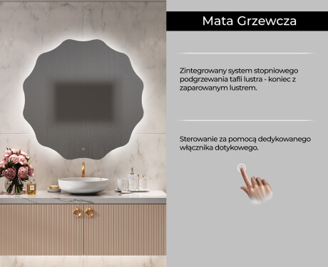 Okrągłe Lustro Łazienkowe Podświetlane LED193 #7