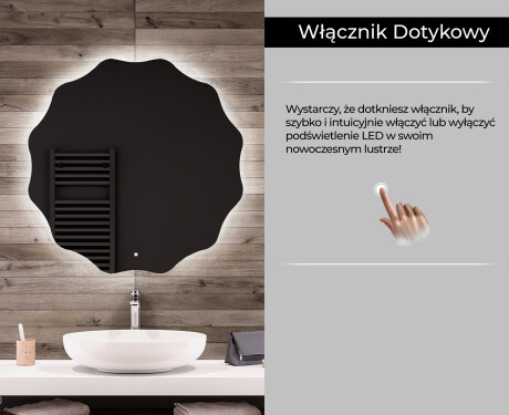 Okrągłe Lustro Łazienkowe Podświetlane LED193 #8