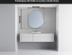 Lustro asymetryczne łazienkowe podświetlane LED E221 #4