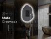 Lustro asymetryczne łazienkowe podświetlane LED E222 #9