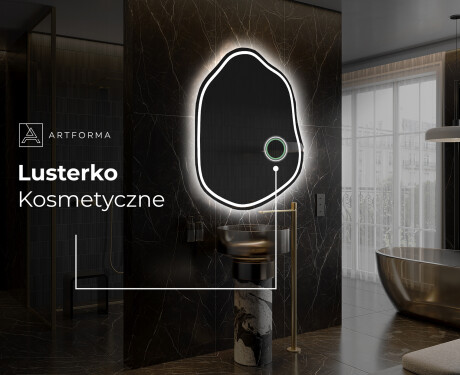 Lustro LED nieregularne z oświetleniem na ścianę E223 #5
