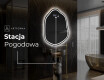 Lustro LED nieregularne z oświetleniem na ścianę E223 #7