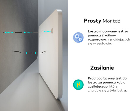 Lustro Łazienkowe Podświetlane LED143 #11