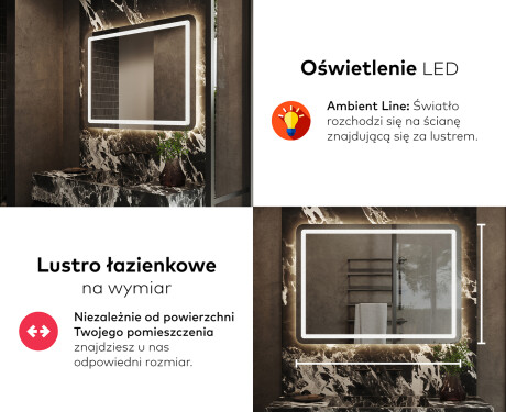 Lustro Łazienkowe Podświetlane LED143 #5