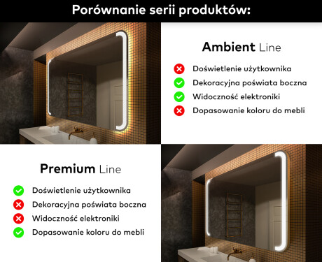Lustro Łazienkowe Podświetlane LED144 #2