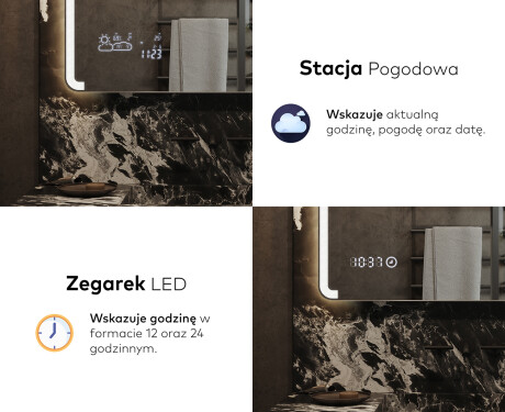 Lustro Łazienkowe Podświetlane LED144 #7