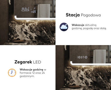 Lustro Łazienkowe Podświetlane LED145 #7