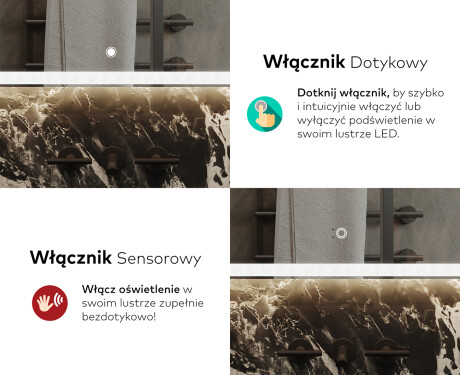 Lustro Łazienkowe Podświetlane LED145 #9