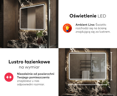 Lustro Łazienkowe Podświetlane LED147 #5