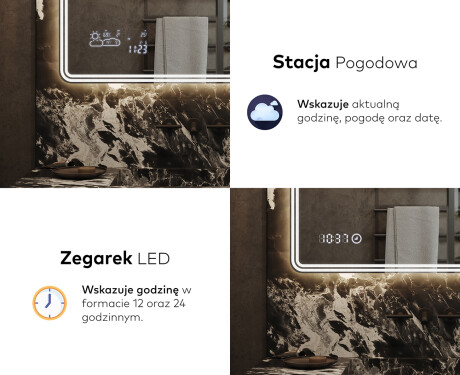 Lustro Łazienkowe Podświetlane LED148 #7